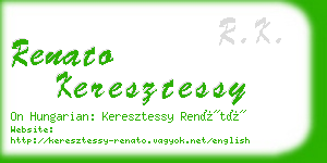 renato keresztessy business card